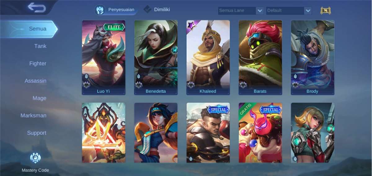 Akun Mobile Legend